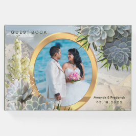 Livre D'or Teintes succulentes de bleus pâles de mariage