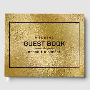 Livre D'or Texture brillante or iridescente
