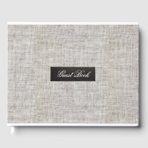 Livre D'or Toile de jute moderne