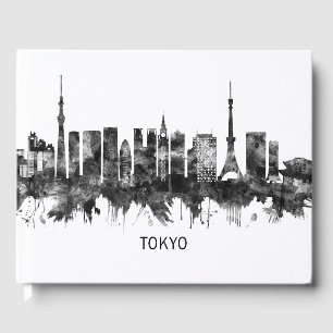 Livre D'or Tokyo Japan Skyline BW