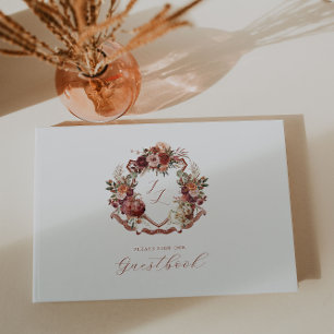 Livre D'or Tombez Amoureux   Crête de Mariage Fleurs d'Automn