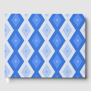 Livre D'or Tons de motif de diamant bleu