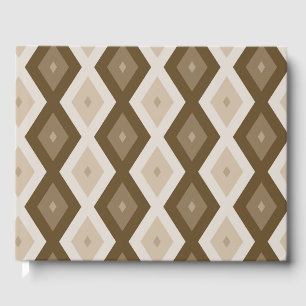 Livre D'or Tons de motif diamant brun