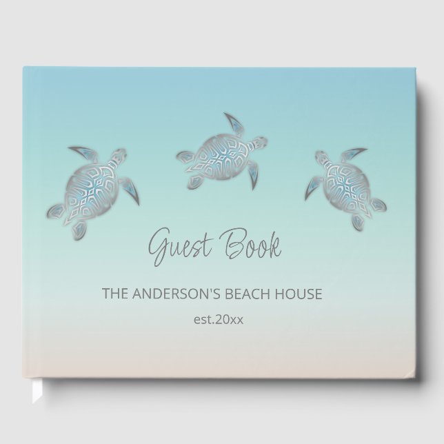 Livre D'or Tortues d'argent Turquoise Coastal Beach House (Recto)