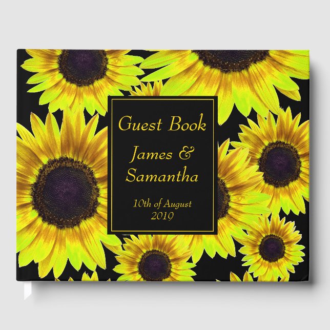 Livre D'or Tournesol jaune vif - (Recto)