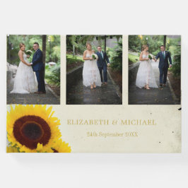Livre D'or Tournesol photo Rustique mariage élégant
