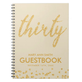 Livre d'or "Trente" 30 Parties scintillant d'anniv