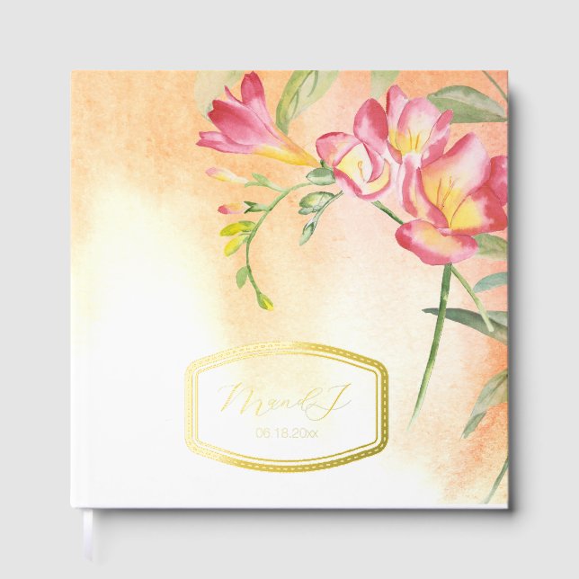 Livre D'or Tropical Freesia Mariage (Recto)