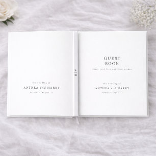 Livre D'or Typographie Sérif Moderne Éditorial Mariage