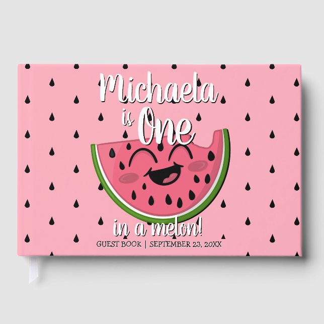 Livre D'or Un dans un Melon Watermelon Premier anniversaire (Recto)