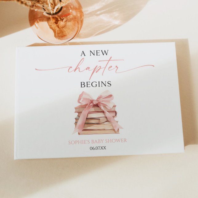 Livre D'or Un nouveau chapitre commence le Baby shower de liv (Créateur téléchargé)