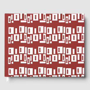Livre D'or Un tapis rouge avec un motif texturé est étalé sur