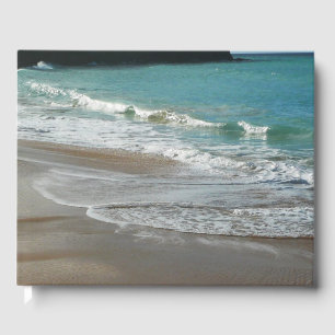 Livre D'or Vagues sur la plage bleu turquoise Océan