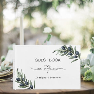 Livre D'or Végétation feuille d'olivier m. mariage
