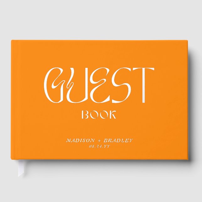 Livre D'or Véritable Mariage de script de calligraphie Élégan (Recto)