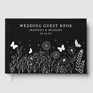 Livre D'or Véritable Mariage floral élégant