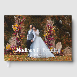 Livre D'or Véritable Mariage Photo Noms Personnalisés
