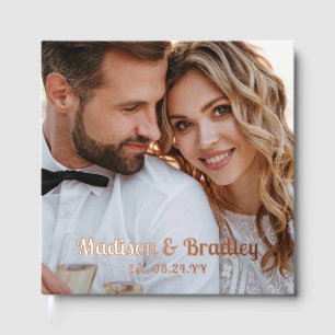 Livre D'or Véritable Mariage Photo Noms Personnalisés