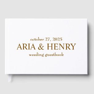 Livre d'or vert • Livre d'or de mariage moderne • 