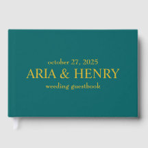Livre d'or vert ・ Livre d'or Mariage moderne ・ Tra