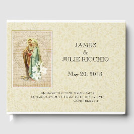 Livre D'or Vierge traditionnelle catholique Mariage Marie
