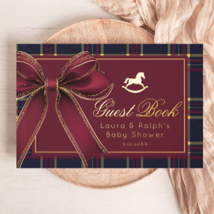 Livre D'or Vintage Horse Rocheux Baby shower classique