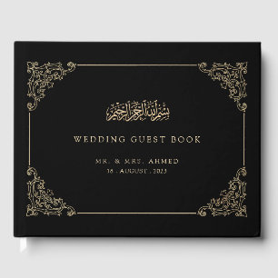 Livre D'or Vintage noir musulman musulman Mariage
