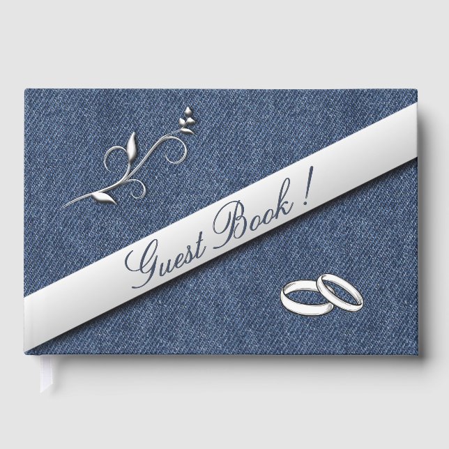 Livre D'or Wedding Bands Denim Blue Wedding  (Recto)