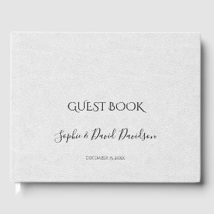 Livre D'or Wedding planner d'écriture minimaliste moderne