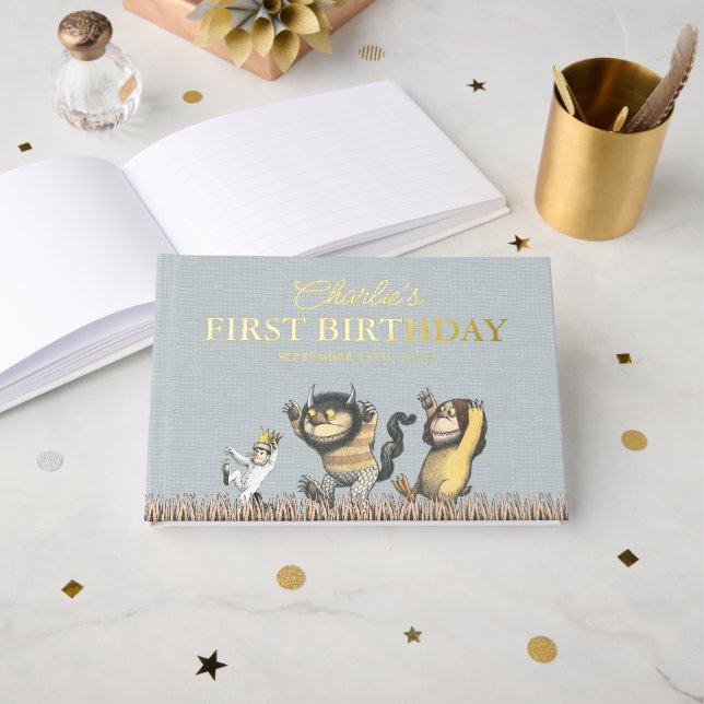 Livre D'or Where the Wild Things Are First Birthday (Recto ouvert)