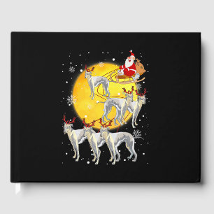 Livre D'or Whippet Reindeer Noël drôle Père Noël Whippet