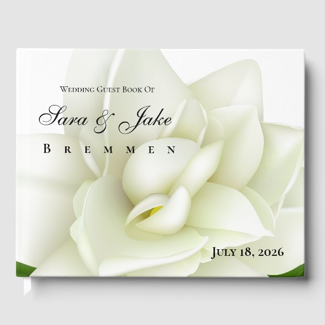 Livre D'or White Gardenia Wedding (Recto)