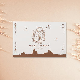 Livre D'or Wild West Mariage Cowboy Theme Main tirée