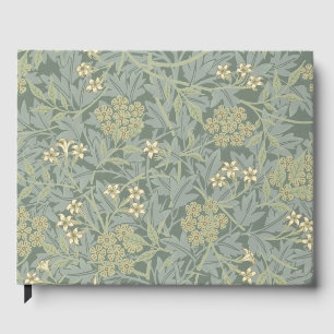 Livre D'or William Morris Jasmine Bleu Vert Art Botanique