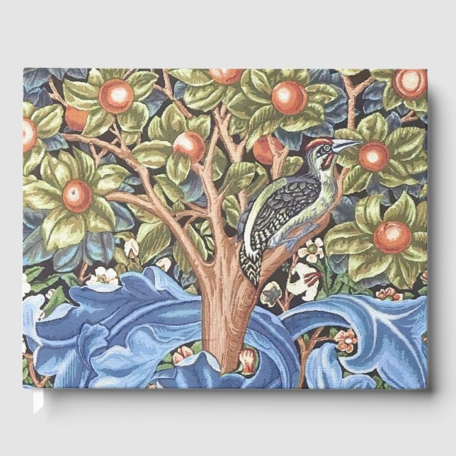 Livre D'or William Morris Woodpecker Tapestry (Recto)