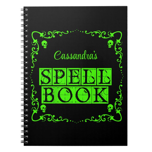 Livre d'orthographe Green Goth personnalisé (Devant)