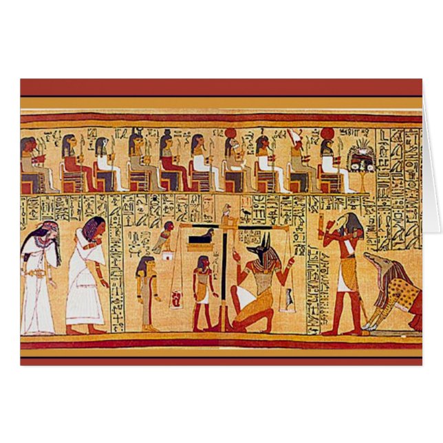 Livre égyptien antique des morts (Devant horizontal)