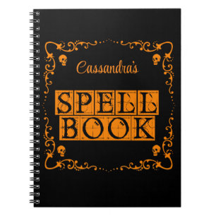 Livre Orange Goth Spell Personnalisé