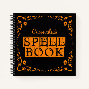 Livre Orange Goth Spell Personnalisé