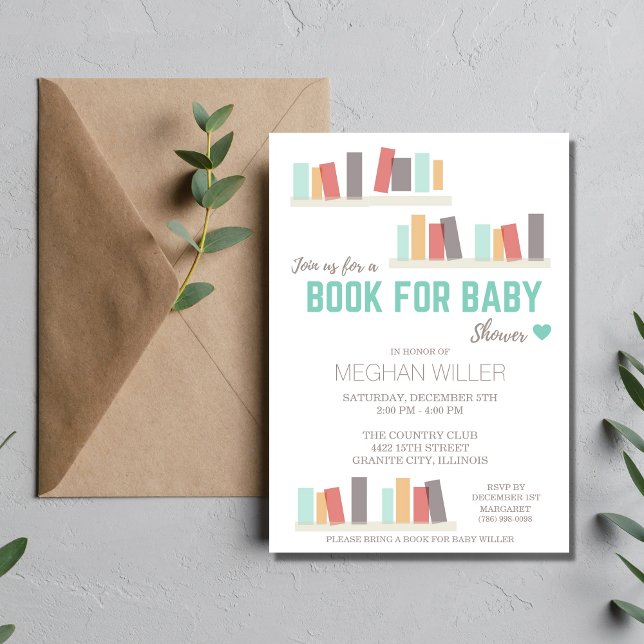 Livre Pour Invitation Baby shower (Créateur téléchargé)