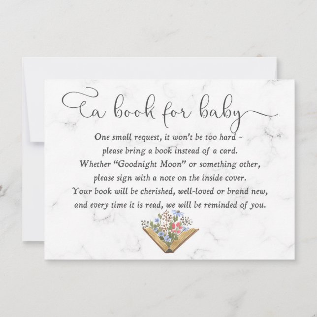 Livre pour la carte bébé, Baby shower Apporter une (Devant)