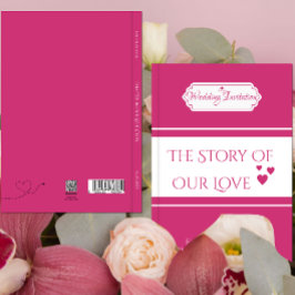 Livre rose personnalisé - Faire-part de mariage à 
