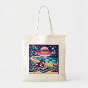 Livre Sac fourre-tout Golden Retriever Lire un liv
