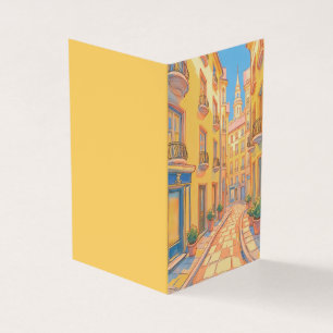 Livre vertical plissé Sunny European Street — Cosy