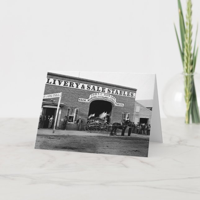 Livree-Stall, 1865 Karte (Vorderseite)