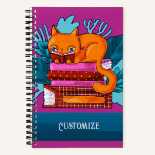 Livres Approuvés Cat Carnet Personnalisé Rose