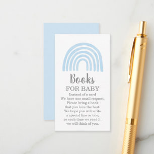 Livres Arc-en-ciel bleu pour bébé carte de boîtier