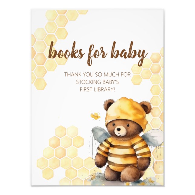 Livres Brown d'ours en peluche pour bébé Poster (Devant)