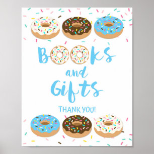 Livres & Cadeaux Douche Tableau Signe Bleu Donuts