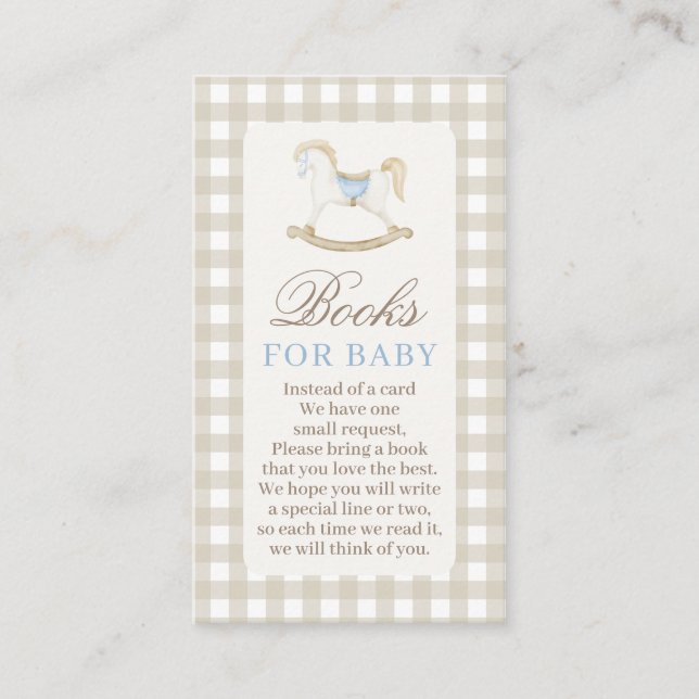 Livres de Baby shower neutres pour carte bébé (Devant)